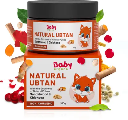 BabyOrgano Natural Ubtan Powder for Dry Skin, Tan Removal, Soft Glowing Skin Face Wash