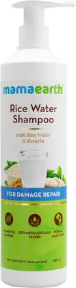 Mamaearth Rice Water Shampoo With & Keratin For Damaged, Dry and Frizzy Hair