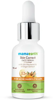 Mamaearth Skin Correct Face Serum with Niacinamide and Ginger Extract for Acne Marks & Scars