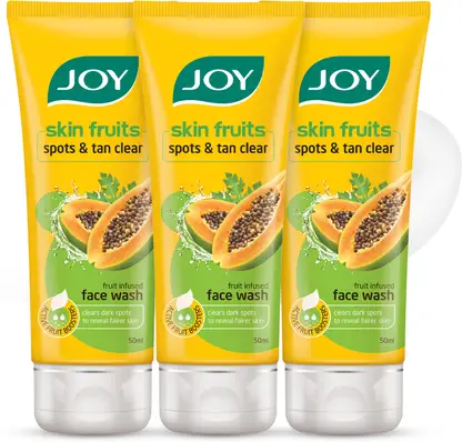 Joy Skin Fruits Spots & Tan Clear Papaya (Pack  For All Skin Types Face Wash 