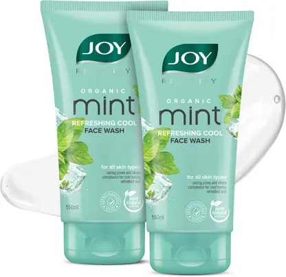 Joy Revivify Organic Refreshing Cool Mint Face Wash