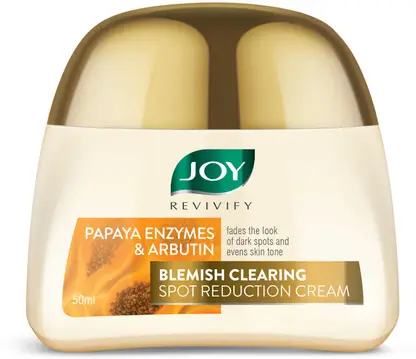 Joy Revivify Papaya Enzymes & Arbutin Spots & Tan Clear Papaya Face Cream 