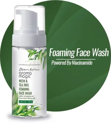 Aroma Magic Neem & Tea Tree Foaming | Natural | Niacinamide Face Wash 