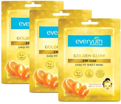 Everyuth Naturals Golden Glow 24K Gold Sheet Mask
