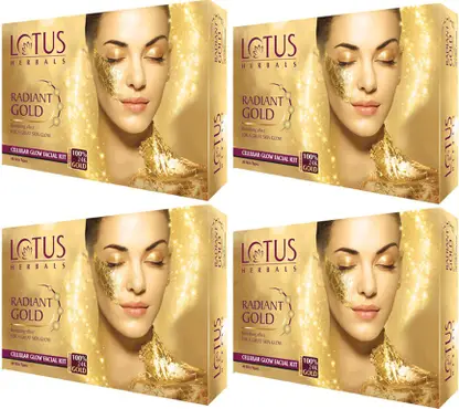 LOTUS Herbals Radiant Gold Cellular Glow Facial Kit