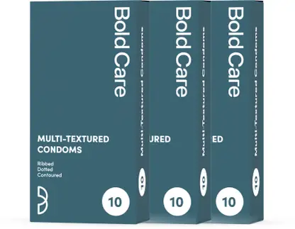 Bold Care Multi-textured Condoms - 3 Packs Condom