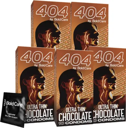 Bold Care 404 Ultra Thin Chocolate Flavored Condoms| Real Feel Condom