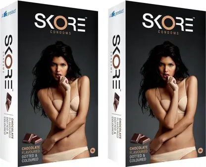 SKORE Chocolate PACK OF 2 Condom