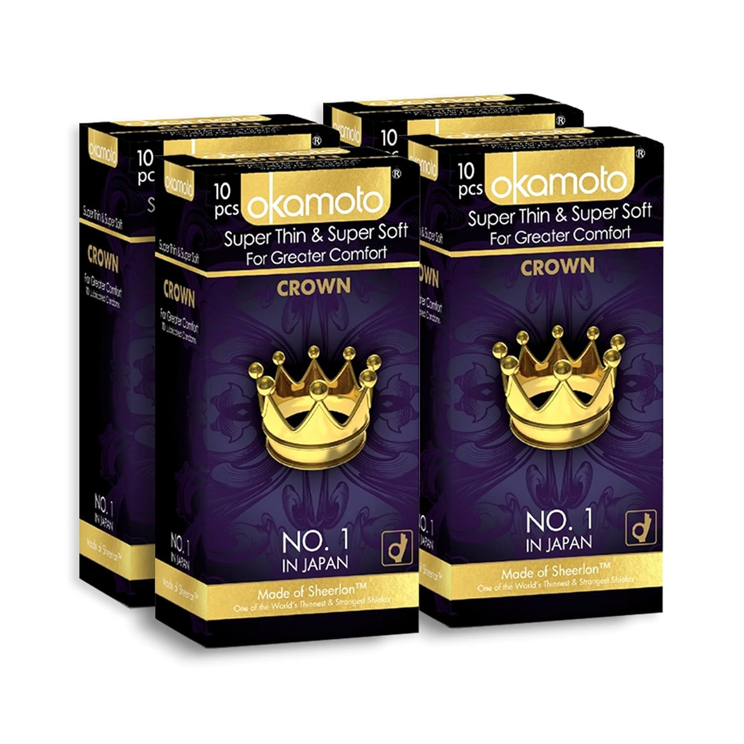 Okamoto Crown Condoms | Best Rated Condom | Ultra Thin Condoms For Male 