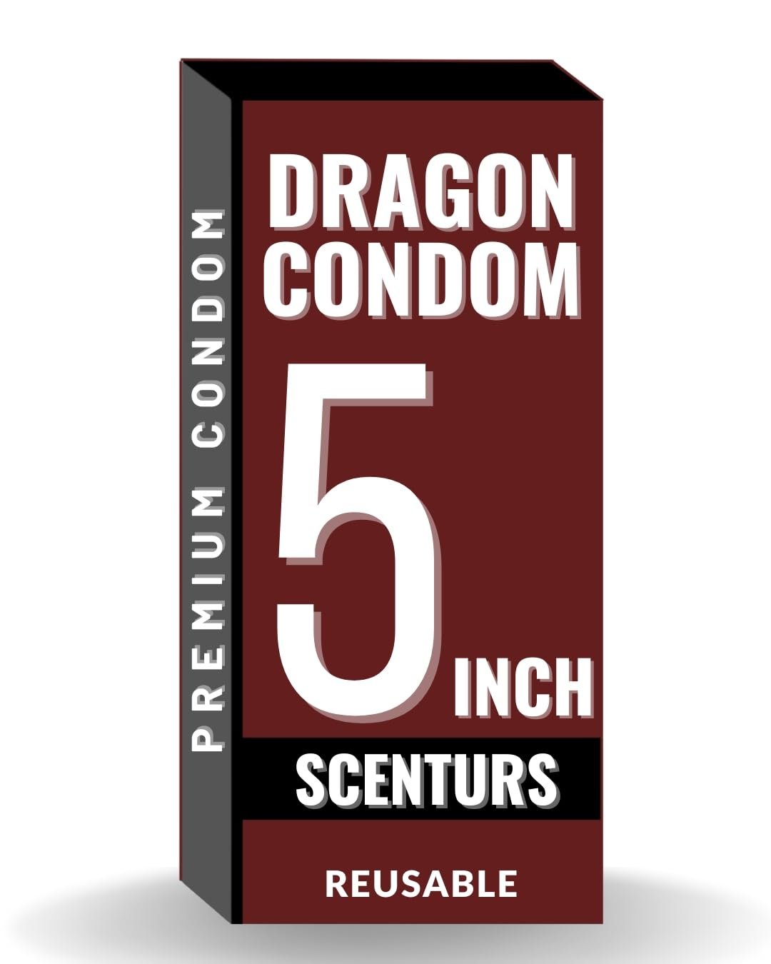 Scenturs Dragon Condom | 5 inches Dragon For Men | Natural Feel 