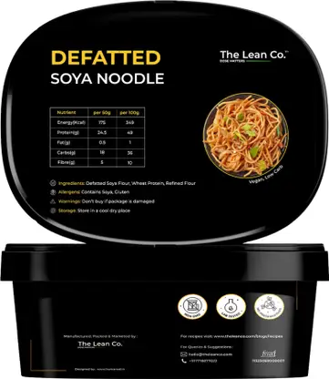 The Lean Co. Defatted Soya Noodle Instant Noodles Vegetarian