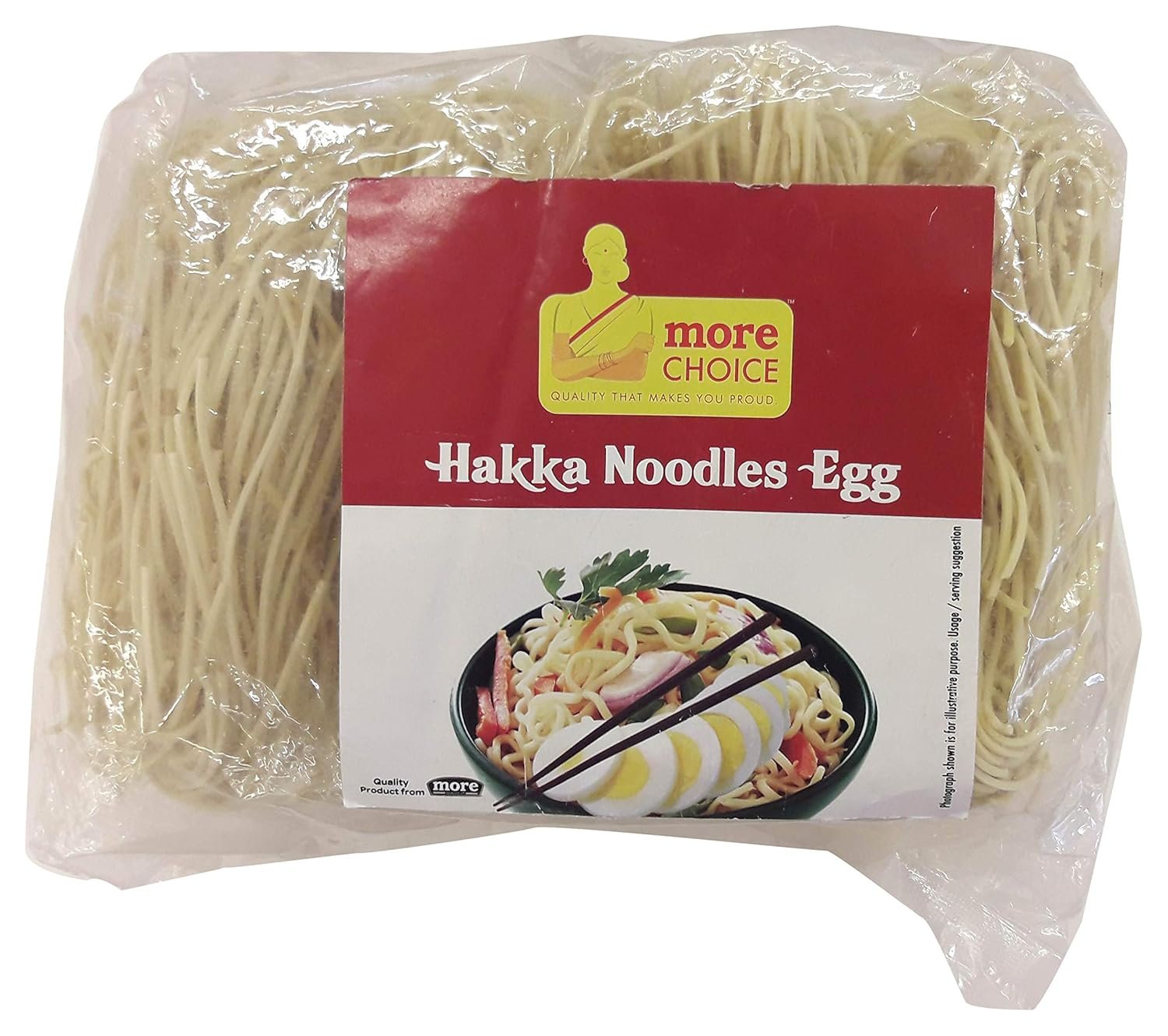 More Choice Hakka Noodles - Egg, High Protein 900 Gram