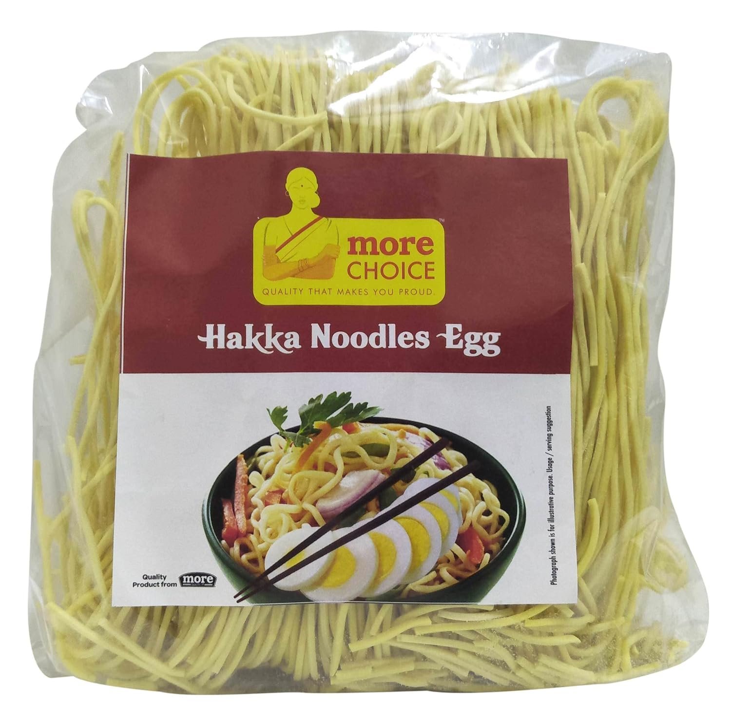 More Choice Hakka Noodles - Egg, 450g Pack