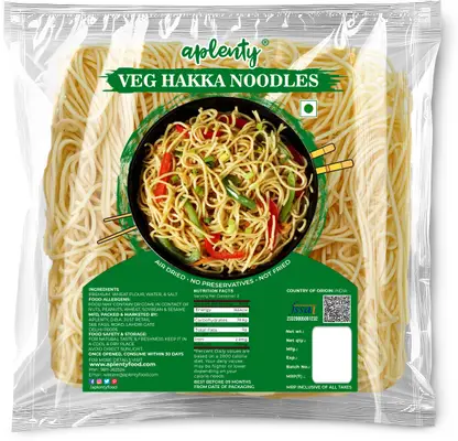 APLENTY Hakka Noodles | Veg Masala Maggie | Chowmin Noodles | Long Slurpy Noodles Hakka Noodles Vegetarian  