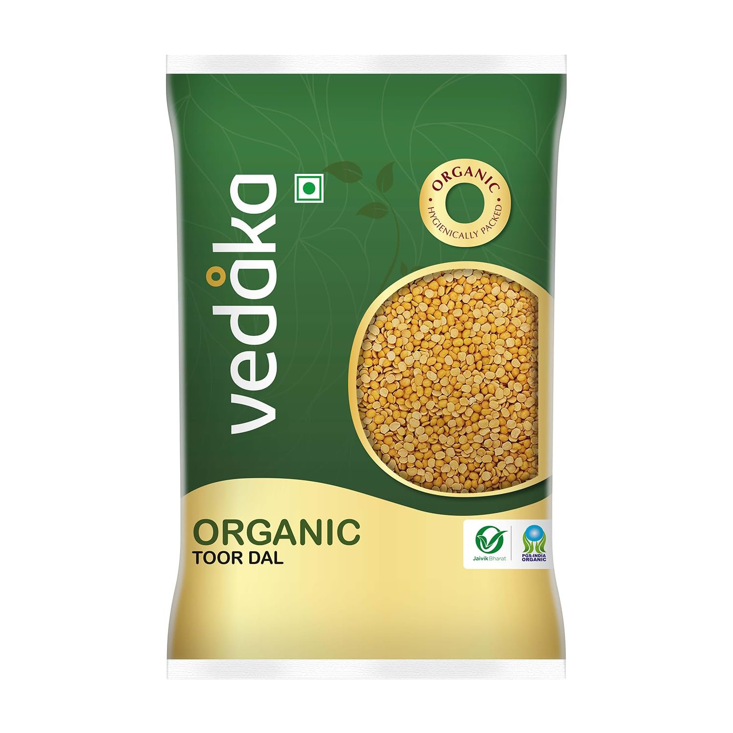 Vedaka Organic Toor Dal 500 g| Naturally Rich in Protein|Naturally Cholesterol Free|No Added Additives