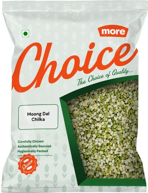 3S Green Moong Dal - Split Chilka, 500 Gm